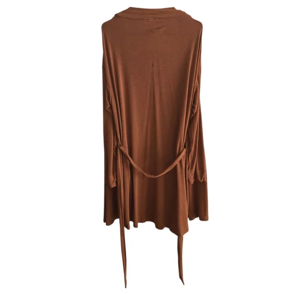 SKIMS Copper Brown Lounge Robe With Belt Size XL - Picture 3 of 4